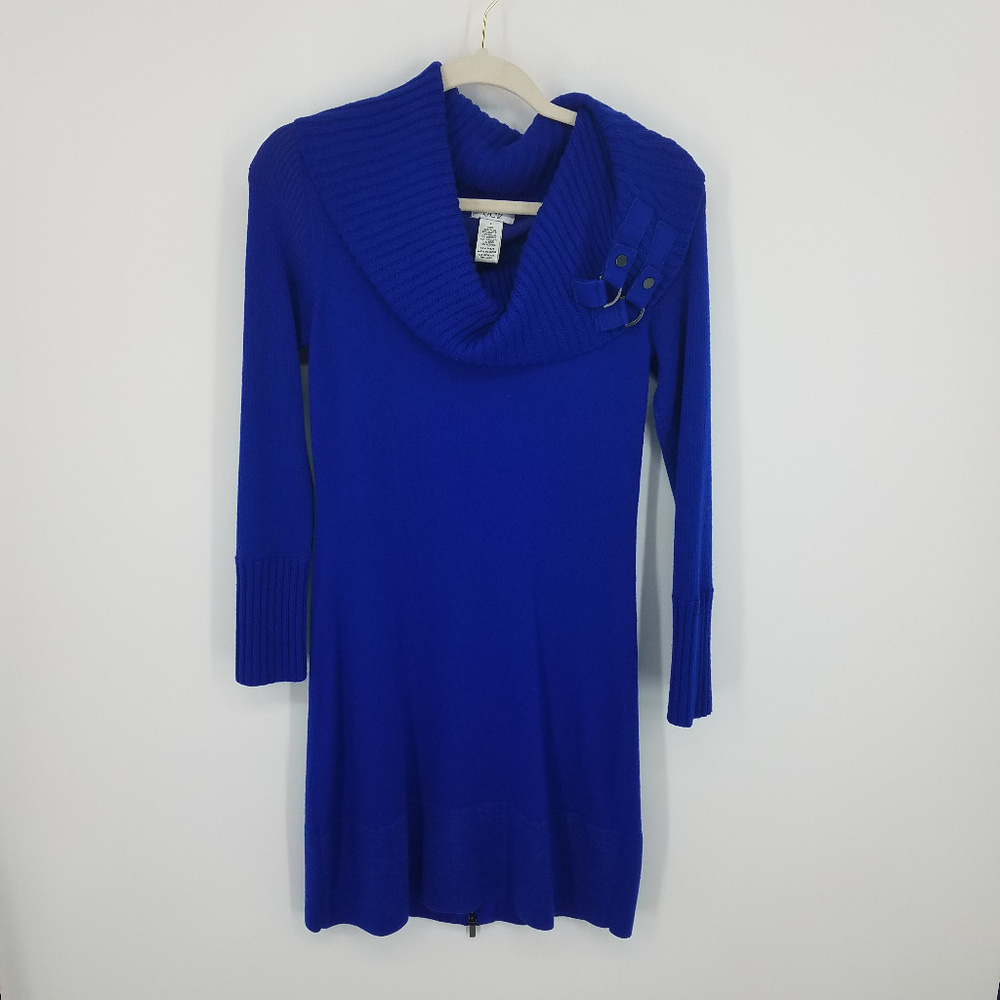 Cache Cowl Neck Sweater Dress